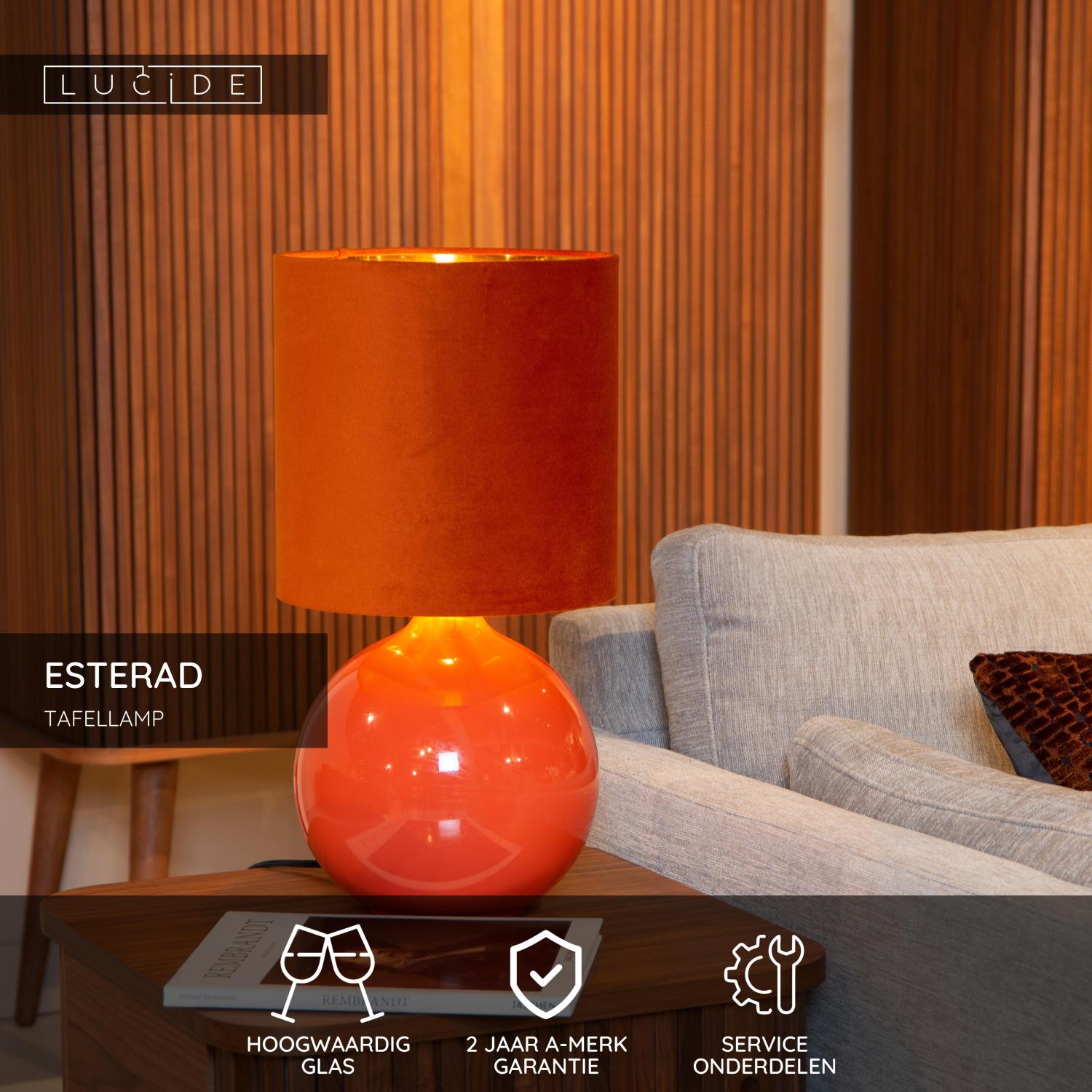 ESTERAD - Table lamp - Ø 24 cm - 1xE14 - Orange