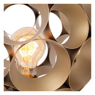 HANNELORE - Lampe de table - Ø 25 cm - 1xE27 - Or mat / Laiton
