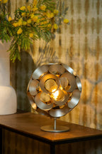 HANNELORE - Lampe de table - Ø 25 cm - 1xE27 - Or mat / Laiton