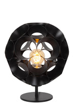 HANNELORE - Tafellamp - Ø 25 cm - 1xE27 - Zwart