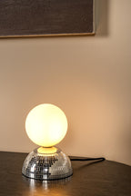 GLITZER - Lampe de table - Ø 14 cm - 1xG9 - Argent | Essential