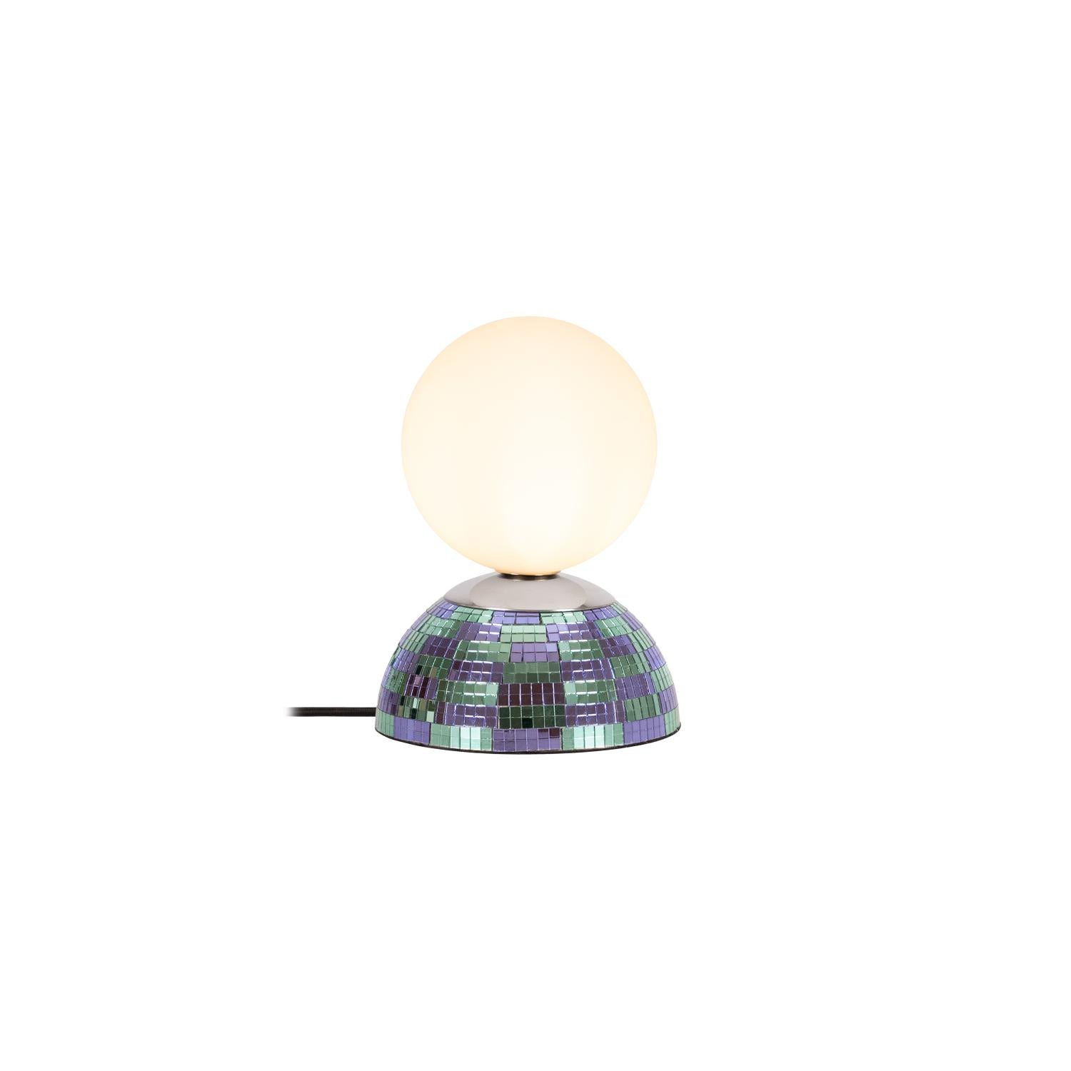 GLITZER - Tafellamp - Ø 14 cm - 1xG9 - Blauw | Essential