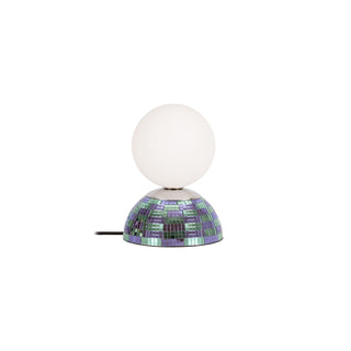 GLITZER - Tafellamp - Ø 14 cm - 1xG9 - Blauw | Essential
