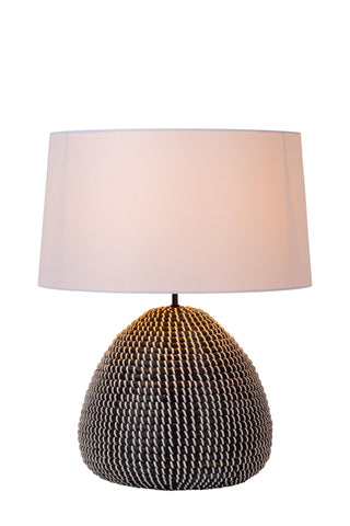 MADUKA - Tafellamp - Ø 45 cm - 1xE27 - Zwart