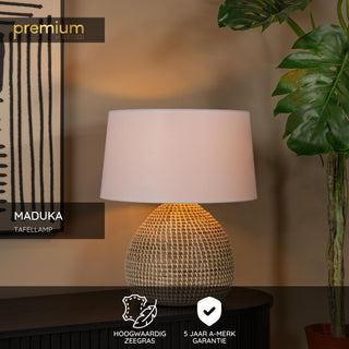 MADUKA - Tafellamp - Ø 45 cm - 1xE27 - Naturel