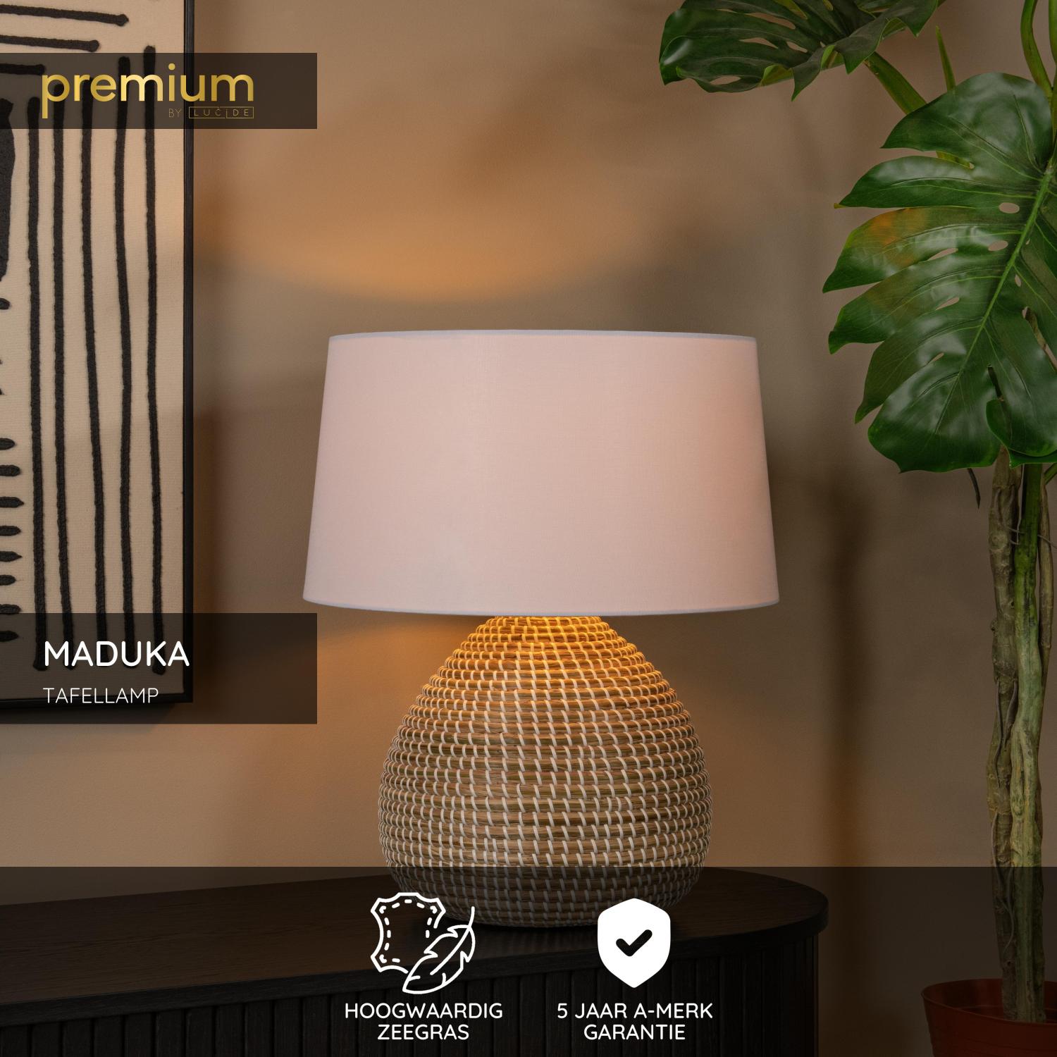 MADUKA - Lampe de table - Ø 45 cm - 1xE27 - Naturel