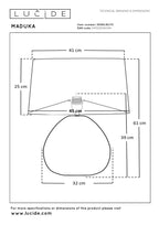 MADUKA - Tafellamp - Ø 45 cm - 1xE27 - Naturel