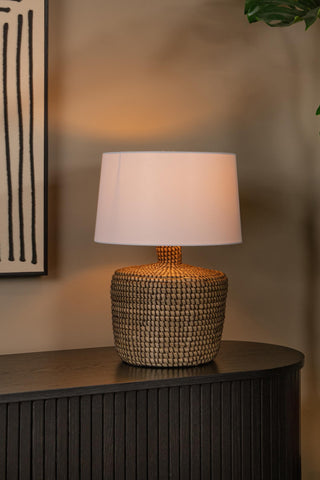 AMBALA - Tafellamp - Ø 35 cm - 1xE27 - Naturel
