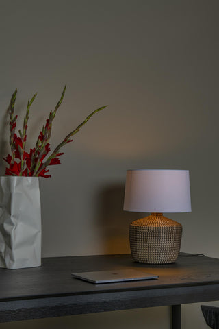 AMBALA - Lampe de table - Ø 45 cm - 1xE27 - Naturel