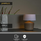 AMBALA - Lampe de table - Ø 45 cm - 1xE27 - Naturel