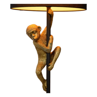 EXTRAVAGANZA CHIMP - Vloerlamp - Ø 35 cm - 1xE27 - Zwart