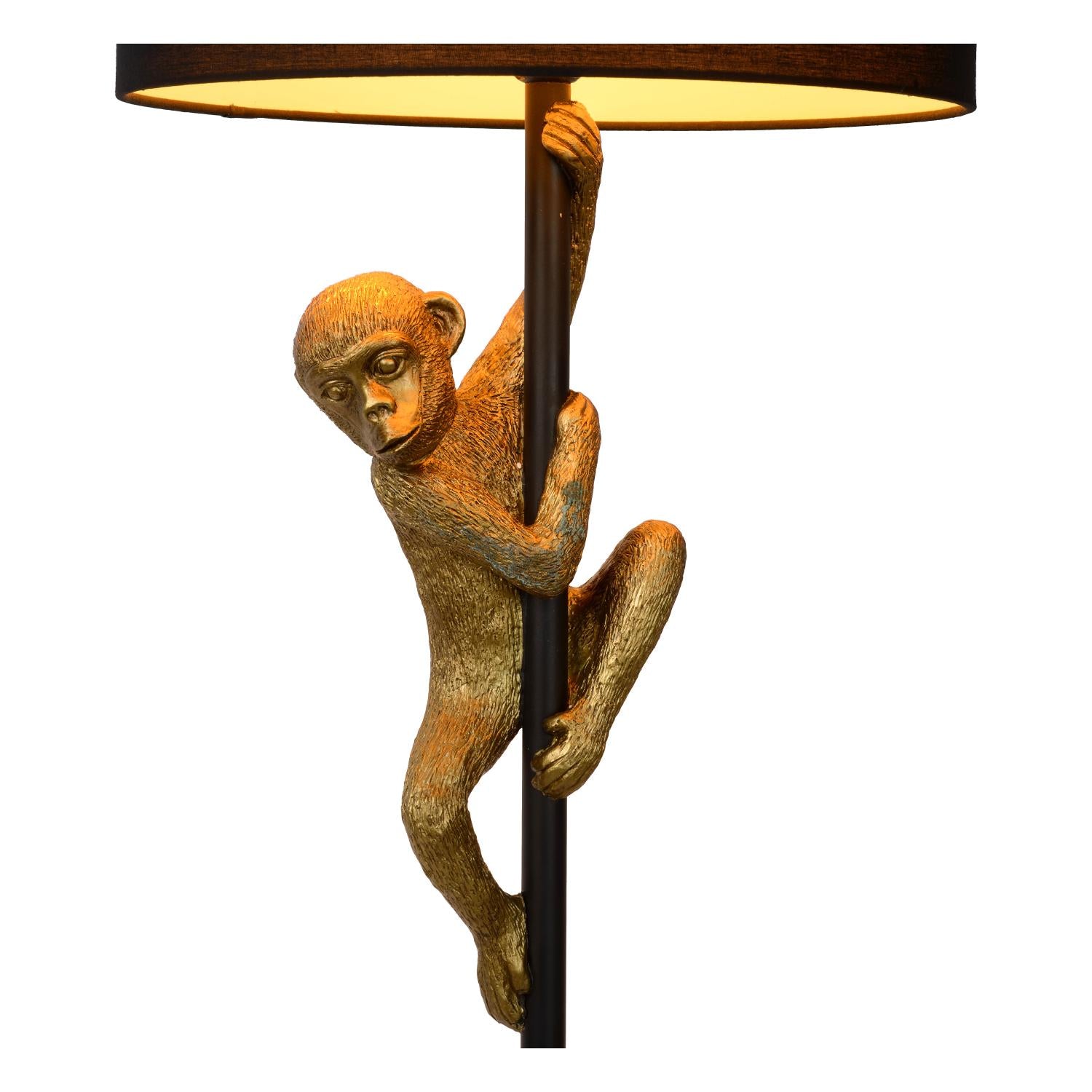 EXTRAVAGANZA CHIMP - Vloerlamp - Ø 35 cm - 1xE27 - Zwart