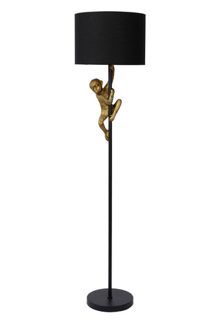 EXTRAVAGANZA CHIMP - Vloerlamp - Ø 35 cm - 1xE27 - Zwart