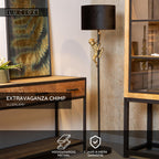 EXTRAVAGANZA CHIMP - Vloerlamp - Ø 35 cm - 1xE27 - Zwart