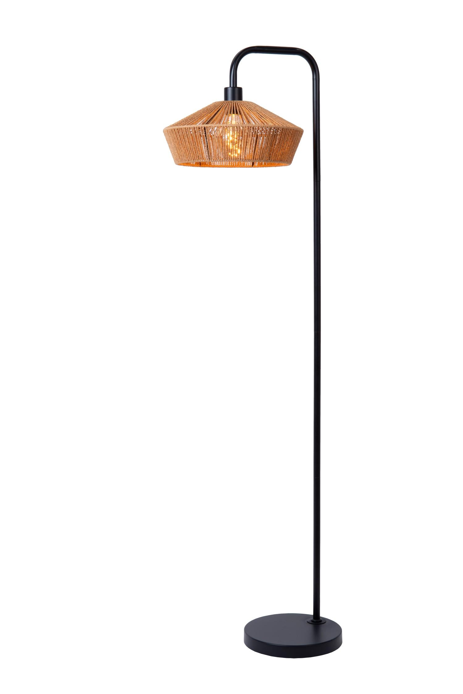 YUNKAI - Lampadaire - Ø 40 cm - 1xE27 - Naturel