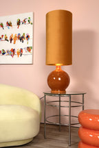 ESTERAD - Vloerlamp - Ø 34 cm - 1xE27 - Okergeel