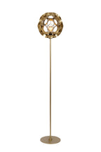 HANNELORE - Vloerlamp - Ø 30 cm - 1xE27 - Mat Goud / Messing