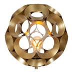 HANNELORE - Vloerlamp - Ø 30 cm - 1xE27 - Mat Goud / Messing
