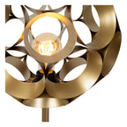HANNELORE - Vloerlamp - Ø 30 cm - 1xE27 - Mat Goud / Messing
