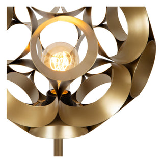 HANNELORE - Vloerlamp - Ø 30 cm - 1xE27 - Mat Goud / Messing