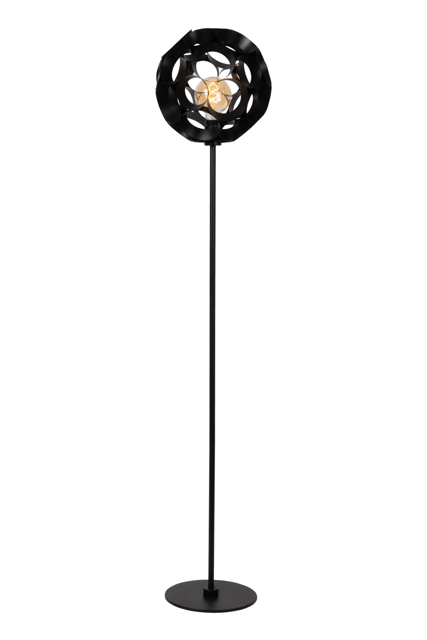 HANNELORE - Floor lamp - Ø 30 cm - 1xE27 - Black