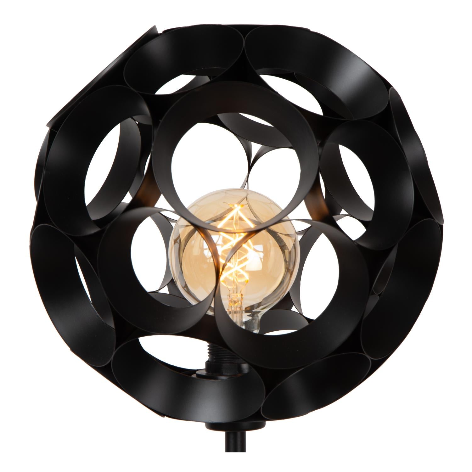HANNELORE - Floor lamp - Ø 30 cm - 1xE27 - Black