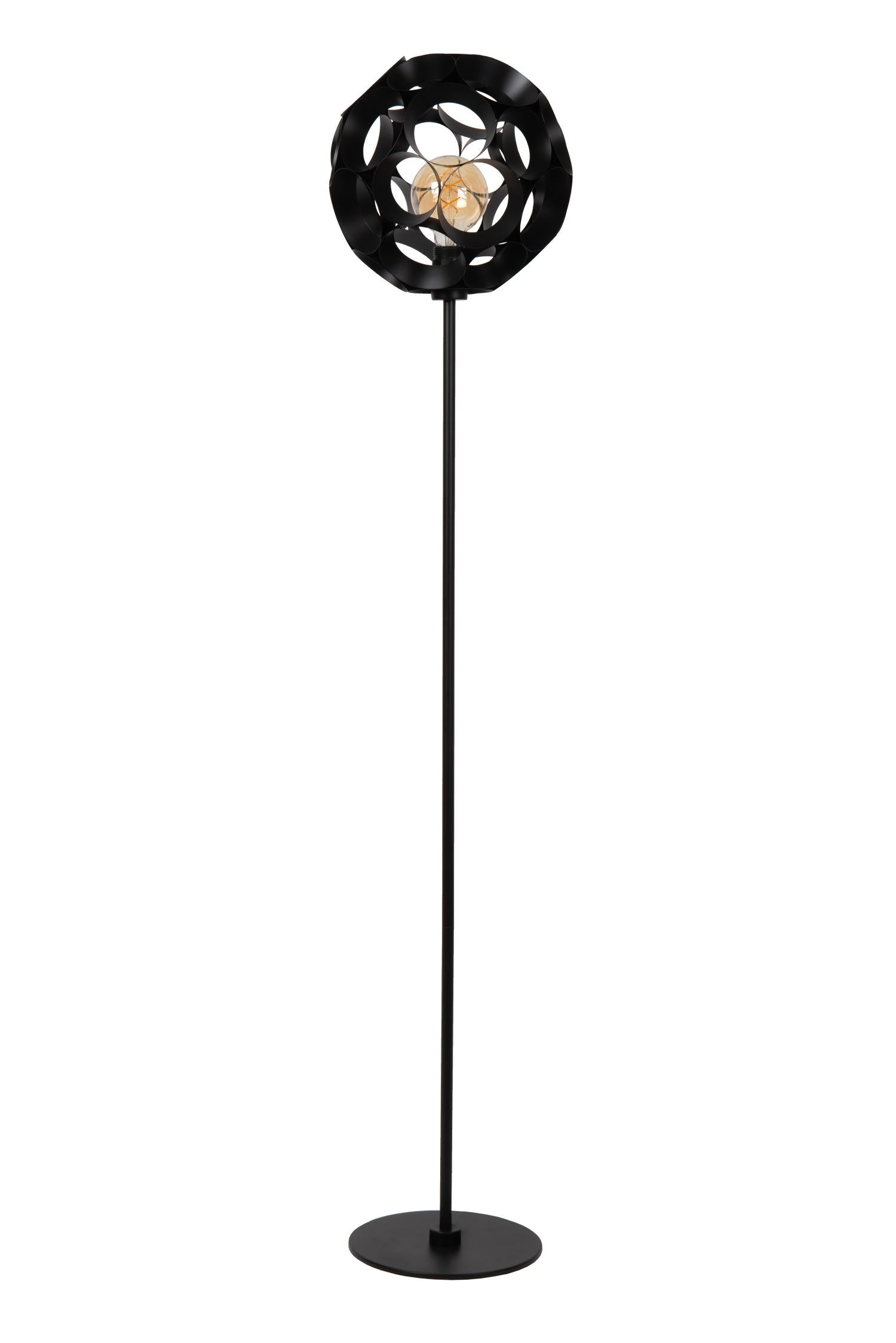 HANNELORE - Floor lamp - Ø 30 cm - 1xE27 - Black