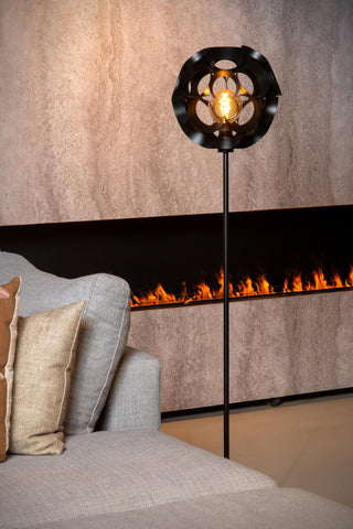 HANNELORE - Floor lamp - Ø 30 cm - 1xE27 - Black