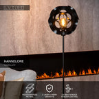 HANNELORE - Floor lamp - Ø 30 cm - 1xE27 - Black