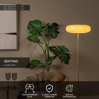 Lucide - SENTINO - Floor lamp - Ø 40 cm - 3xG9 - Taupe - IP20