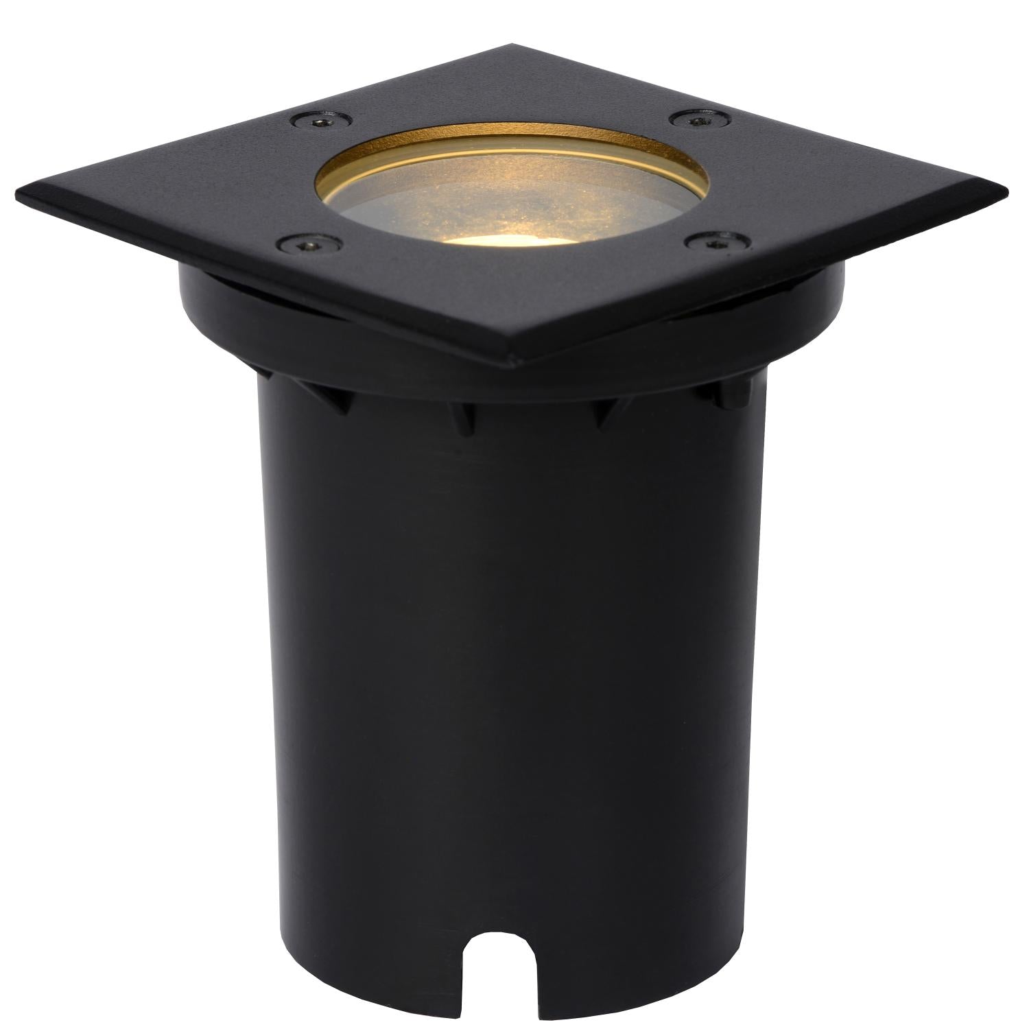BILTIN - Spot de sol Intérieur/Extérieur - 1xGU10 - IP67 - Noir