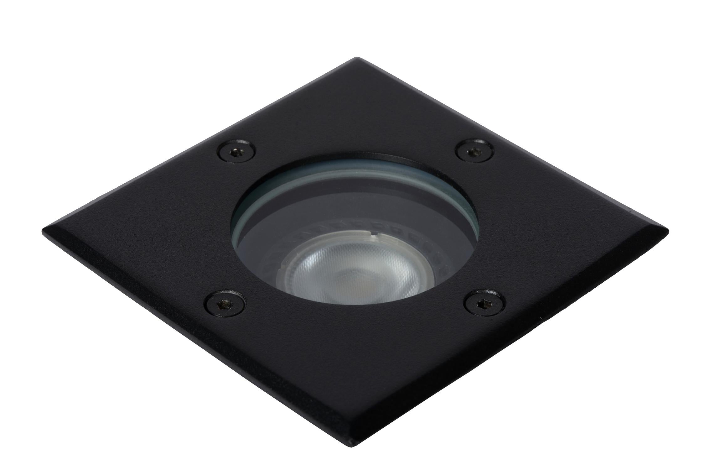 BILTIN - Spot de sol Intérieur/Extérieur - 1xGU10 - IP67 - Noir
