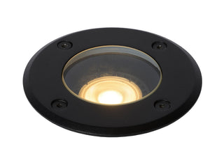 BILTIN - Spot de sol Intérieur/Extérieur - Ø 10,8 cm - 1xGU10 - IP67 - Noir