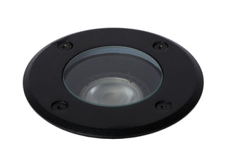 BILTIN - Spot de sol Intérieur/Extérieur - Ø 10,8 cm - 1xGU10 - IP67 - Noir
