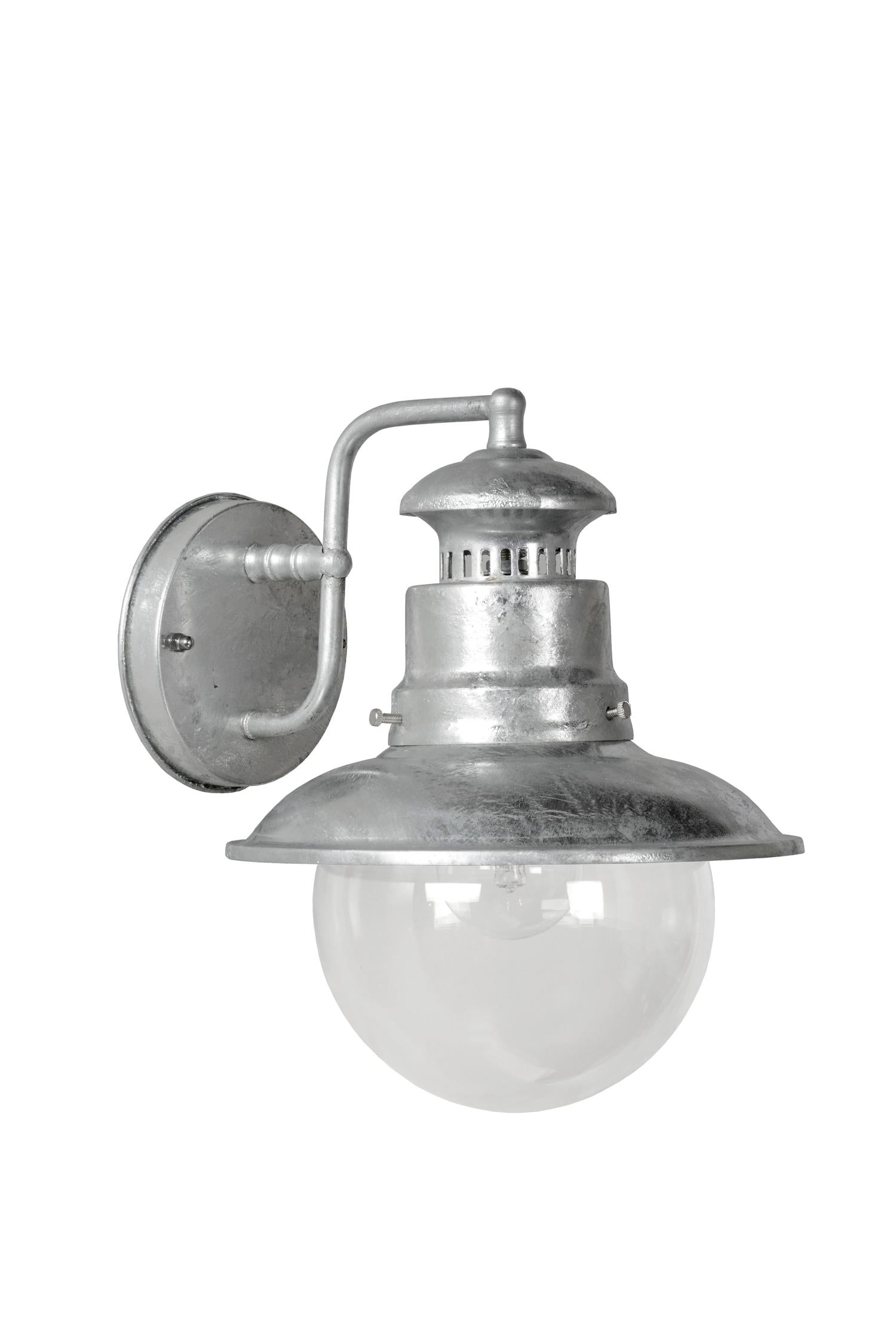 FIGO - Wandlamp Binnen/Buiten - Ø 21,5 cm - 1xE27 - IP44 - Zink