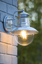 FIGO - Wandlamp Binnen/Buiten - Ø 21,5 cm - 1xE27 - IP44 - Zink