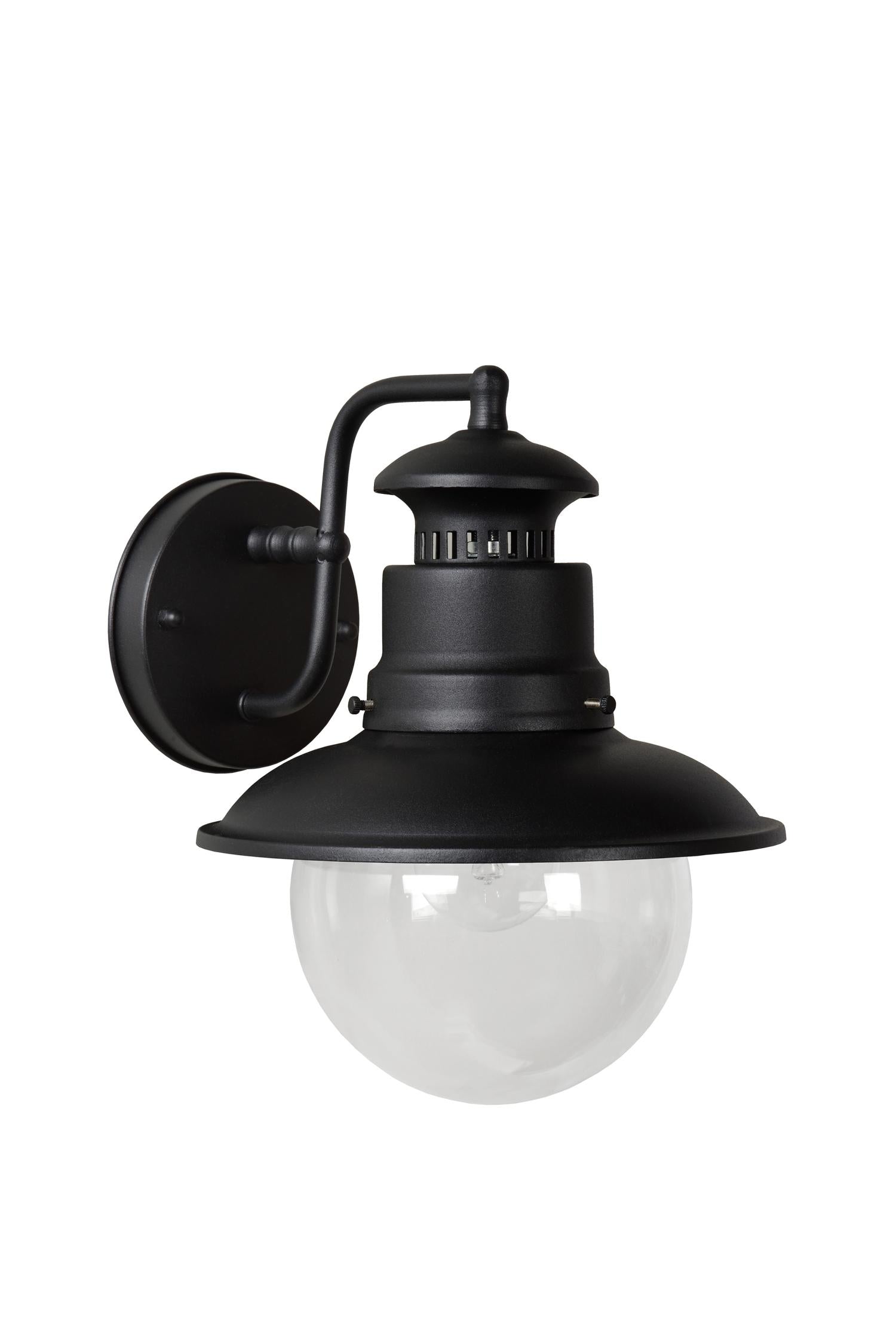 FIGO - Applique murale Intérieur/Extérieur - Ø 21,5 cm - 1xE27 - IP44 - Noir