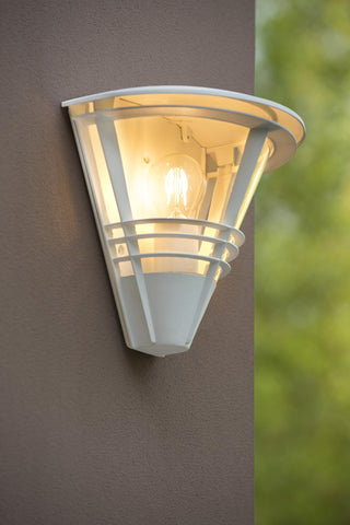 LIVIA - Wandlamp Binnen/Buiten - 1xE27 - IP44 - Wit