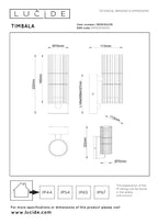 TIMBALA - Wandspot / Wandlamp Binnen/Buiten - 2xGU10 - IP44 - Beweging & dag/nacht sensor - Zwart | Essential