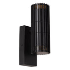 TIMBALA - Spot mural / Applique murale Intérieur/Extérieur - 2xGU10 - IP44 - Noir | Essential