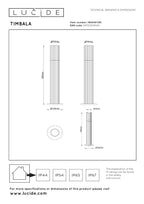 TIMBALA - Lampe socle - 1xGU10 - IP44 - Noir | Essential
