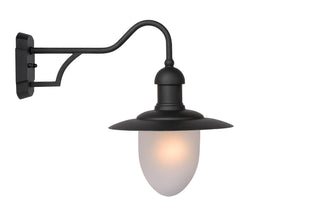 ARUBA - Applique murale Intérieur/Extérieur - Ø 25 cm - 1xE27 - IP44 - Noir