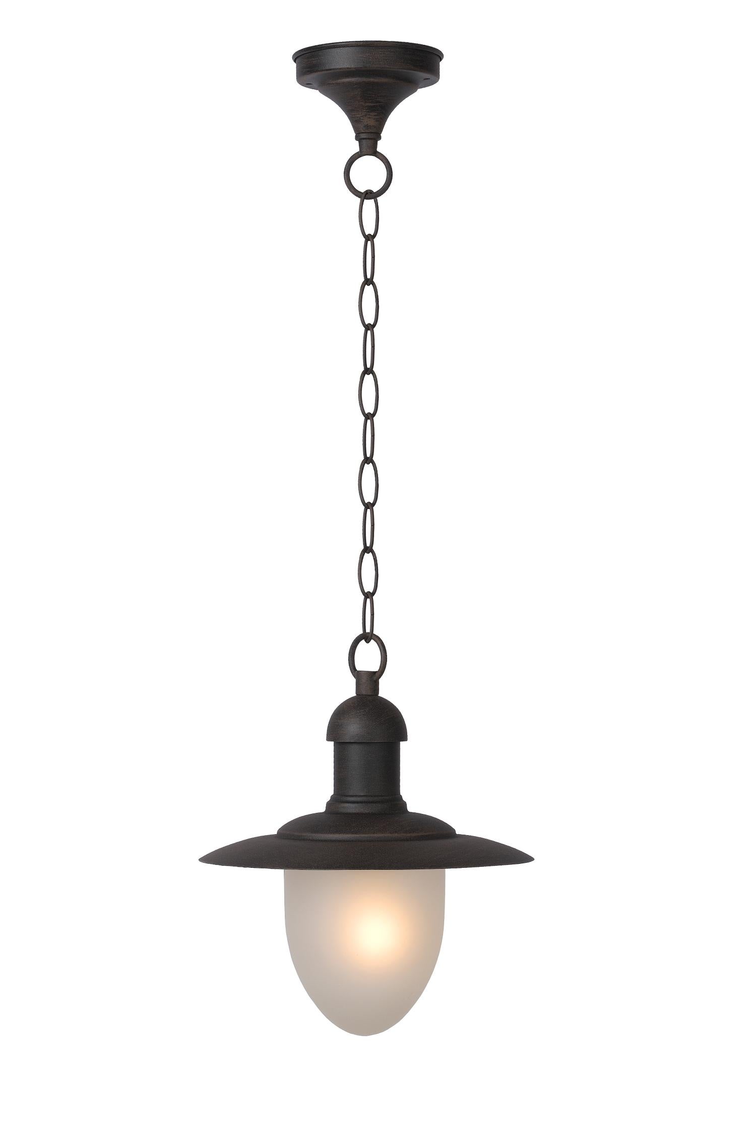 ARUBA - Suspension Intérieur/Extérieur - Ø 25 cm - 1xE27 - IP44 - Brun rouille