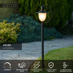 ARUBA - Lamp post - Ø 25 cm - 1xE27 - IP44 - Black