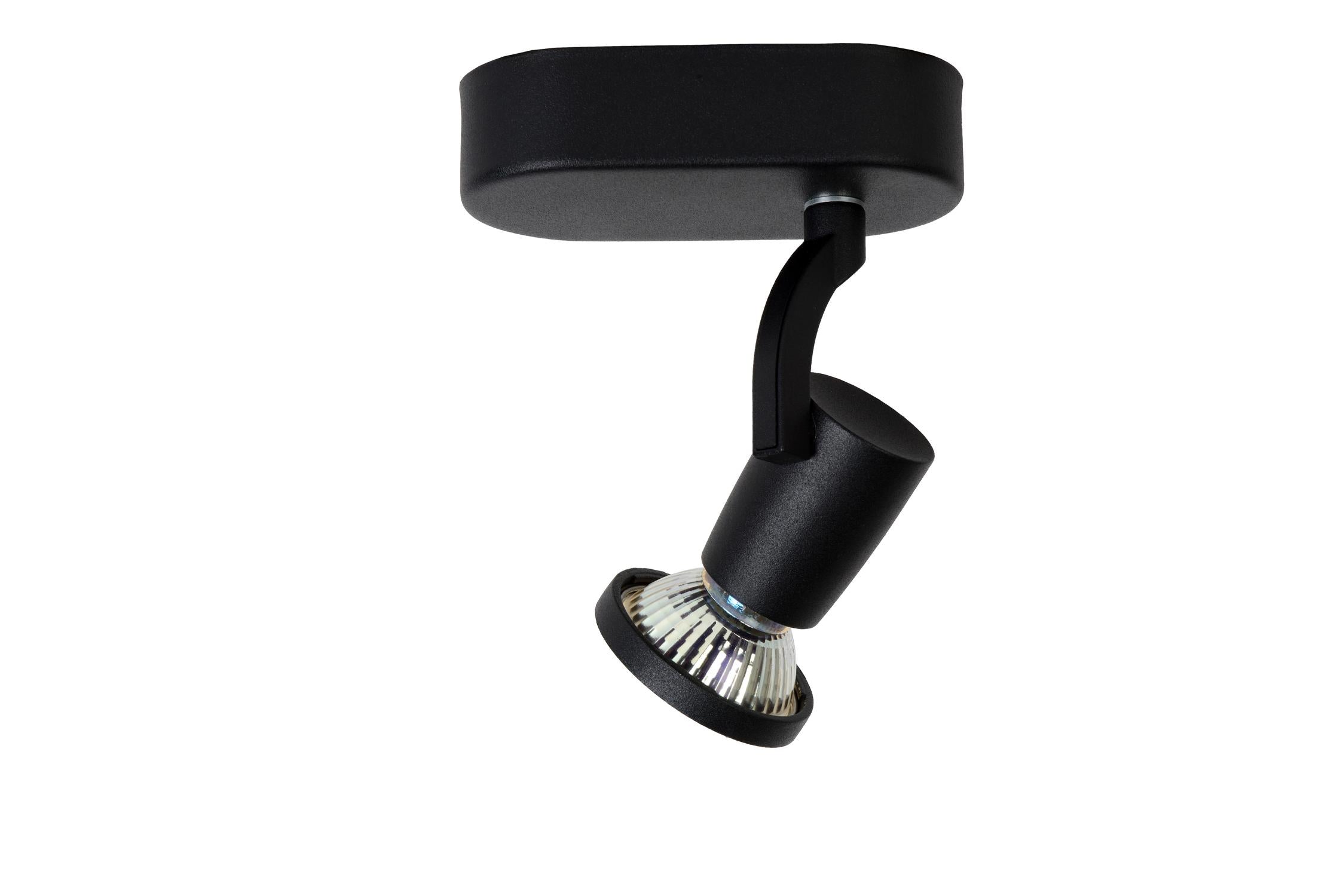 JASTER-LED - Spot plafonnier - LED - GU10 - 1x5W 2700K - Noir
