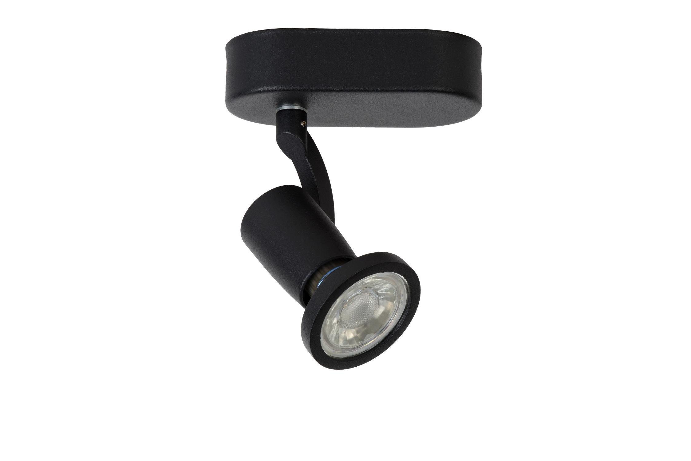 JASTER-LED - Spot plafonnier - LED - GU10 - 1x5W 2700K - Noir