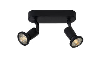 JASTER-LED - Spot plafonnier - LED - GU10 - 2x5W 2700K - Noir
