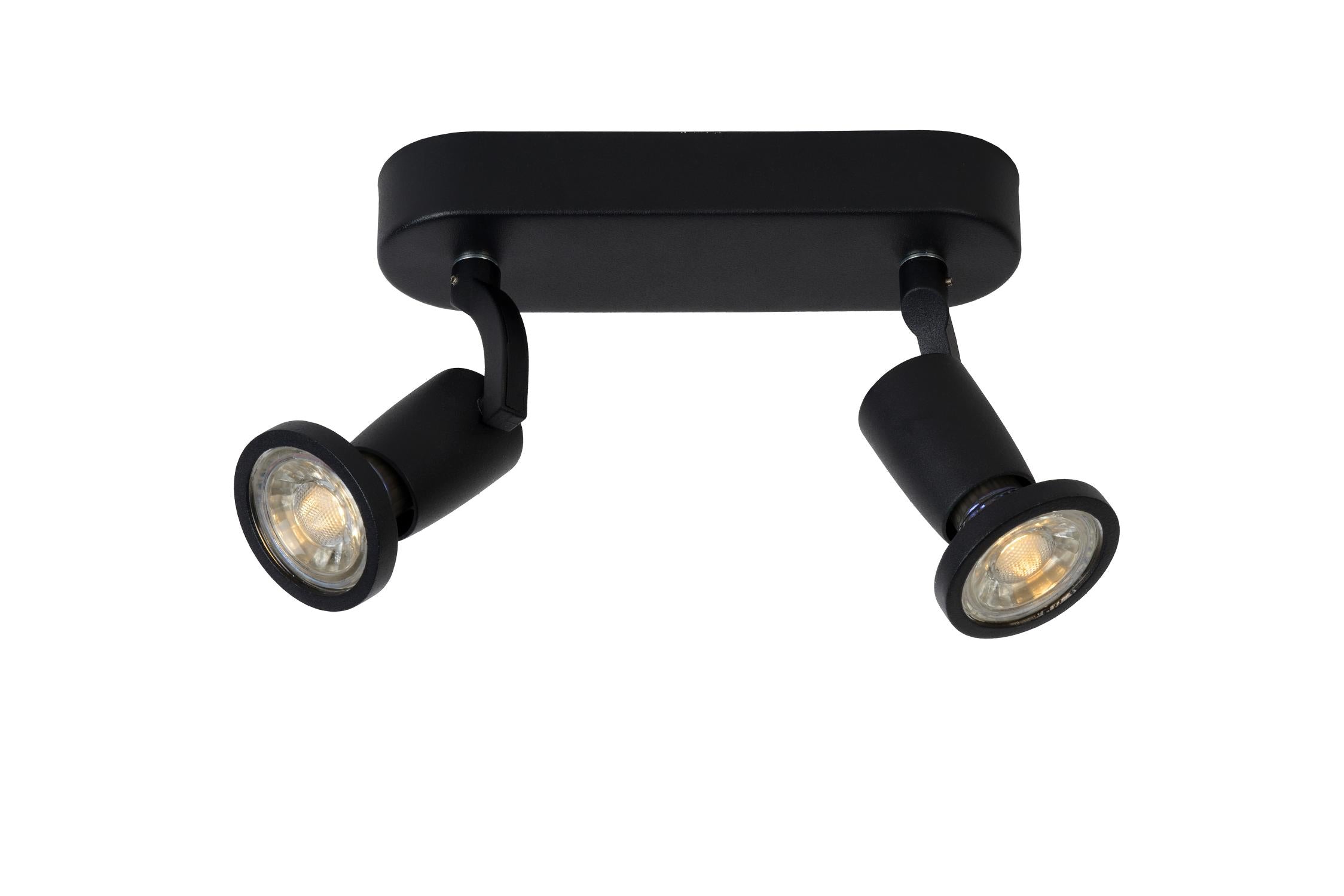JASTER-LED - Spot plafonnier - LED - GU10 - 2x5W 2700K - Noir