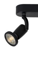 JASTER-LED - Spot plafonnier - LED - GU10 - 2x5W 2700K - Noir