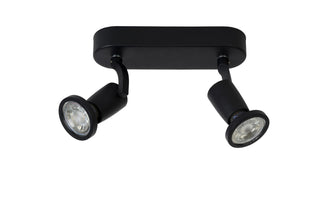 JASTER-LED - Spot plafonnier - LED - GU10 - 2x5W 2700K - Noir